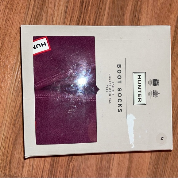 Hunter Boot Socks Violet for Hunter Original Tall Boots Size Medium New With Tag - Picture 4 of 7